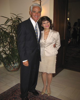 Governor Charlie Crist & Rose Lee Archer